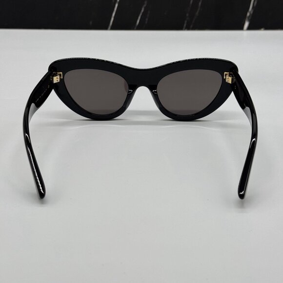 NEW BV1282S 001 BOTTEGA VENETA BLACK CAT EYE WOMEN SUNGLASSES - Picture 9 of 14